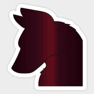 Burgundywolf Sticker